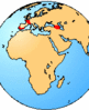 distribution of the living members of the family Pelodytidae